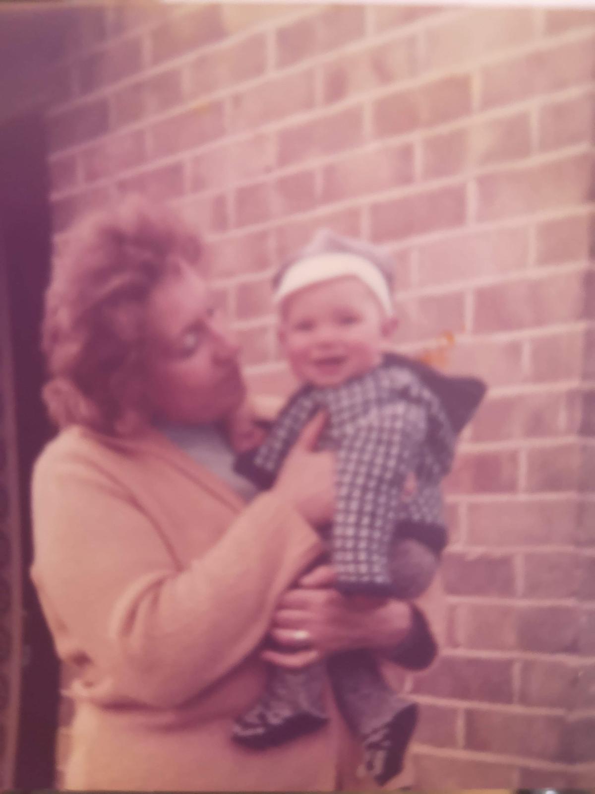 Nanny Black holding baby Ben